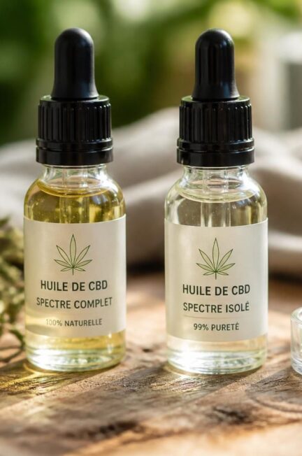 découvrez les principales différences entre l'huile de cbd à spectre complet et l'huile à spectre isolé pour faire un choix éclairé adapté à vos besoins.
